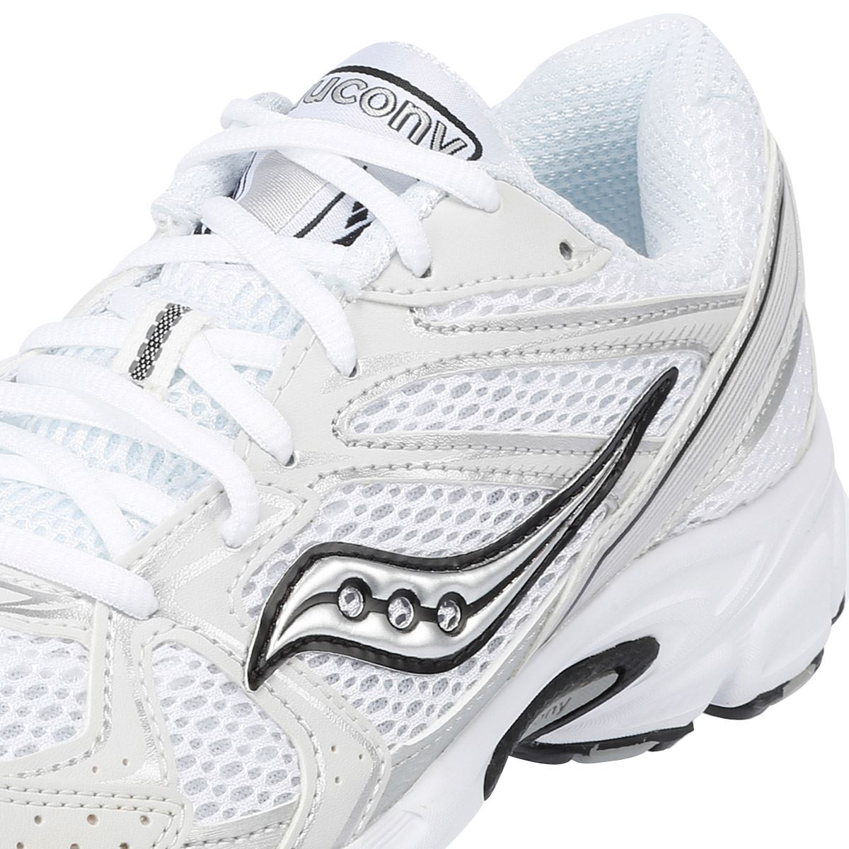 Saucony Ride Millenium White/Silver Sneakers