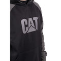 Caterpillar Raglan Cotton Men's Black Hooded Sweatshirt
