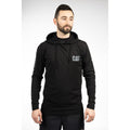Caterpillar Hooded Long Sleeve Cotton Men's Black T-Shirt