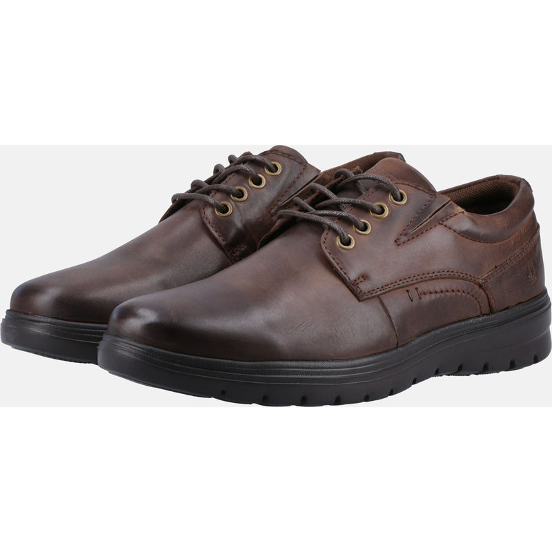 Hush Puppies TRITON LACE UP Leather Men's Brown Lace-Up Shoes