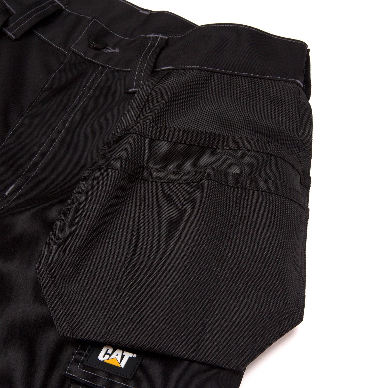 Caterpillar Essential Knee Pocket Stretch Holster Polyester Men's Black Outdoor Trousers