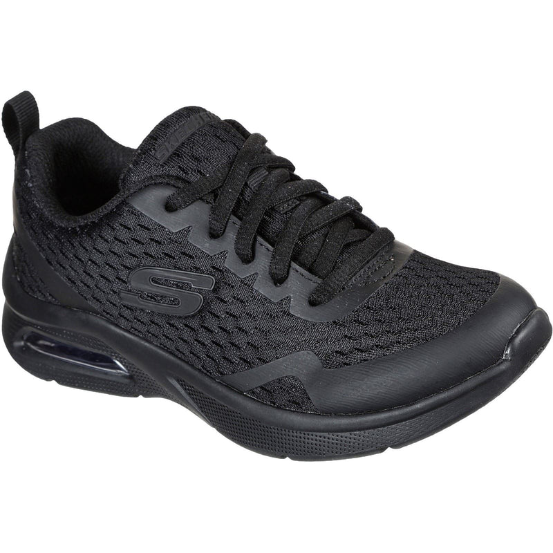 Skechers Microspec Max Synthetic Boys's Black Textile & Trim Sneakers