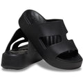 Crocs Getaway Platform H-Strap Synthetic Women's Black Slides