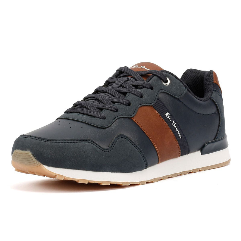 Ben Sherman Owen Retro Men's Navy/Tan Sneakers