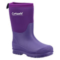 Cotswold Hilly Synthetic Purple Wellington Boots
