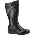Hush Puppies Luna Leather Women's Black Boots