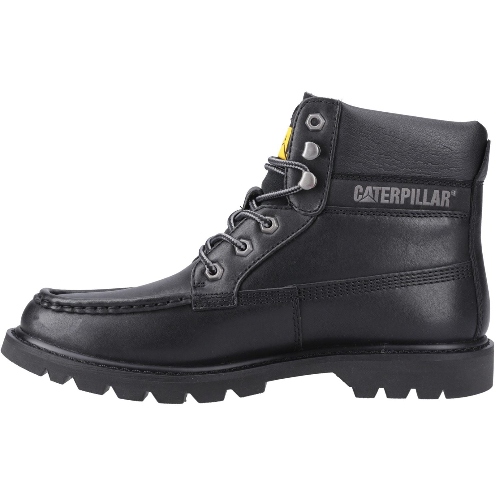 Caterpillar Colorado Moc Toe Leather Men's Black Ankle Boots