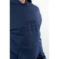 Hard Yakka Embossed Pullover Cotton Men's Purple Hooded Sweatshirt