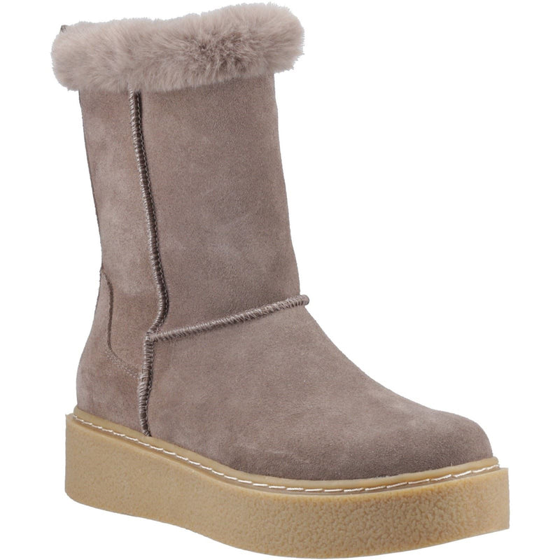 Hush Puppies Becca Mid Suede Women's Taupe Boots
