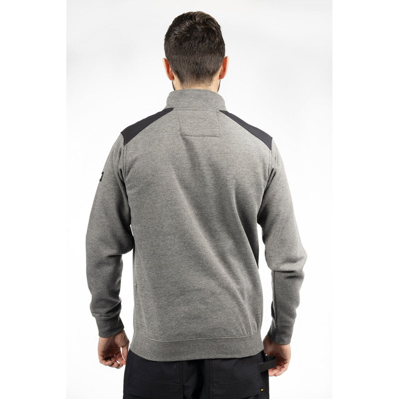 Caterpillar Essential 1/4 Zip Polyester Men's Grey Sweatshirt