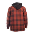 Dickies Fleece Hood Flannel Men's Red Shirt Jacket
