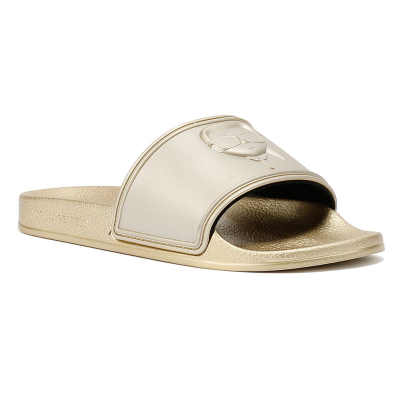 Karl Lagerfeld Kondo 2.0 Karl NFT Women's Gold Slides