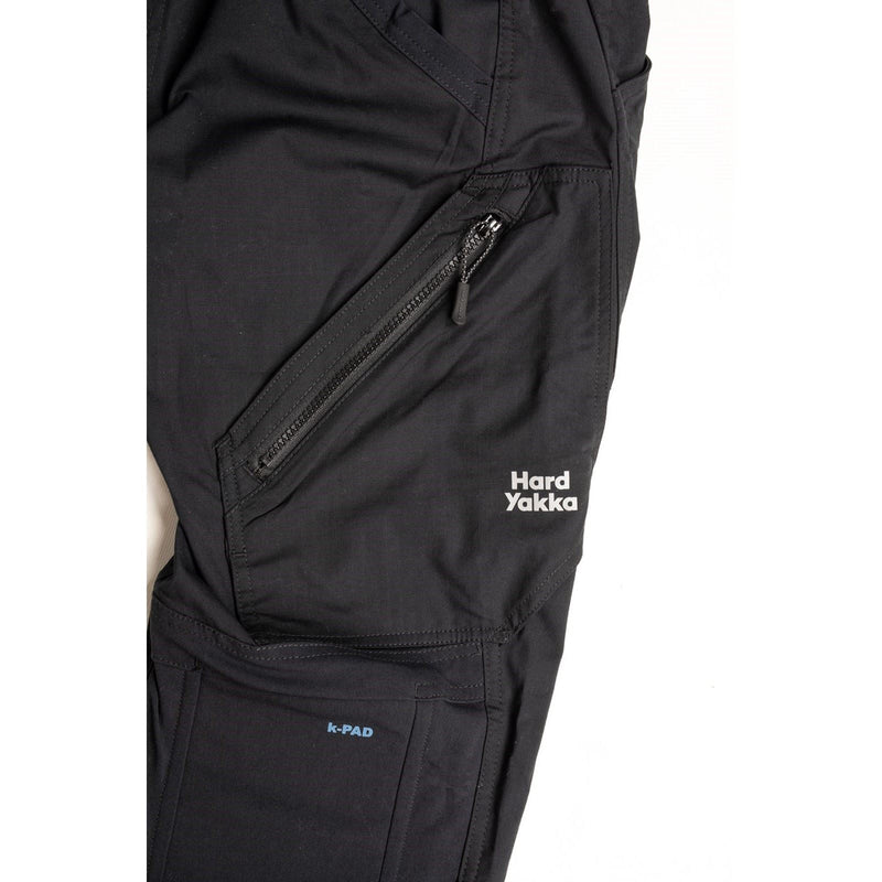 Hard Yakka Raptor Cuff Cotton Men's Black Outdoor Trousers
