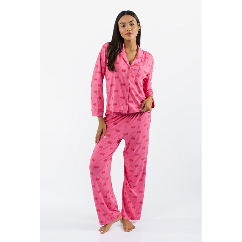 Juicy Couture Estelle & Nolan Polyester Women's Pink Loungewear Set