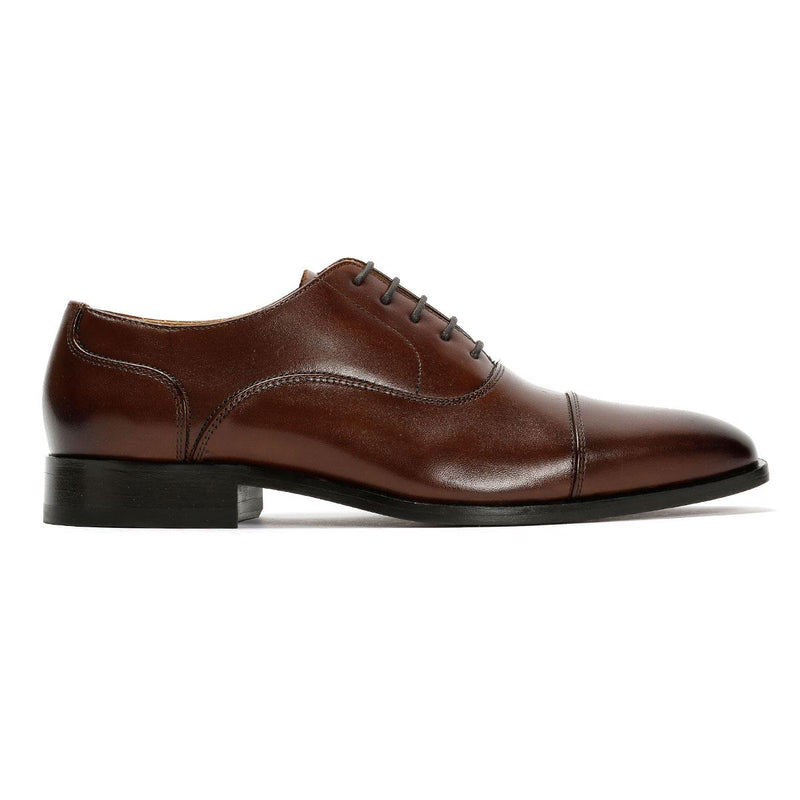 Chapman & Moore Toe Cap Oxford Leather Men's Chocolate Shoes