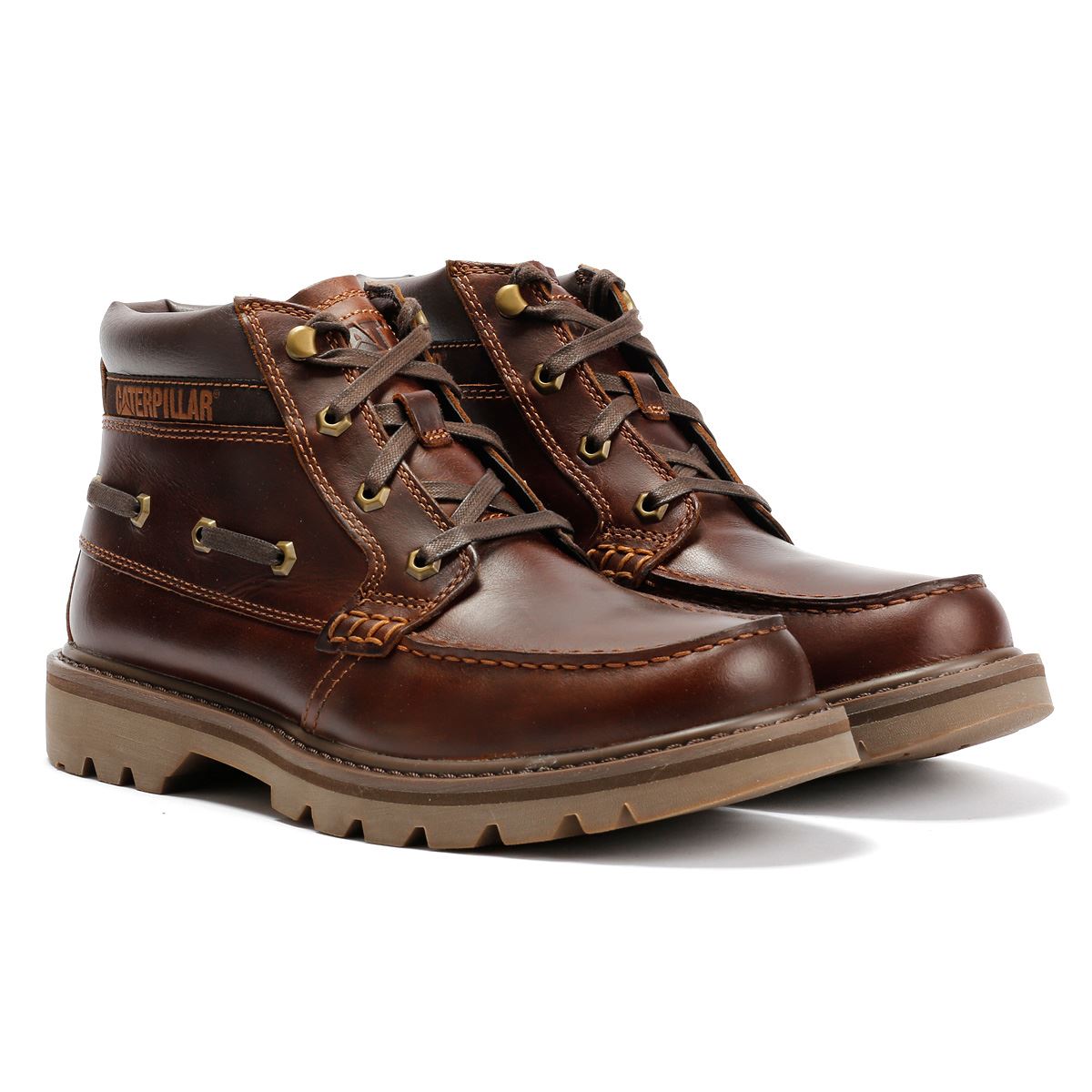 Caterpillar Colorado Boat Mid Leather Men's British Tan Boots