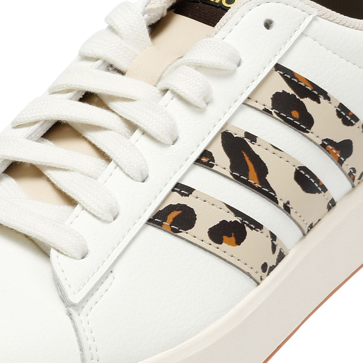 Adidas Grand Court 3.0 Women's Cream/Leopard Sneakers