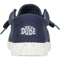 HEYDUDE Wally Stretch Mesh Synthetic Men's Navy Boat Shoes