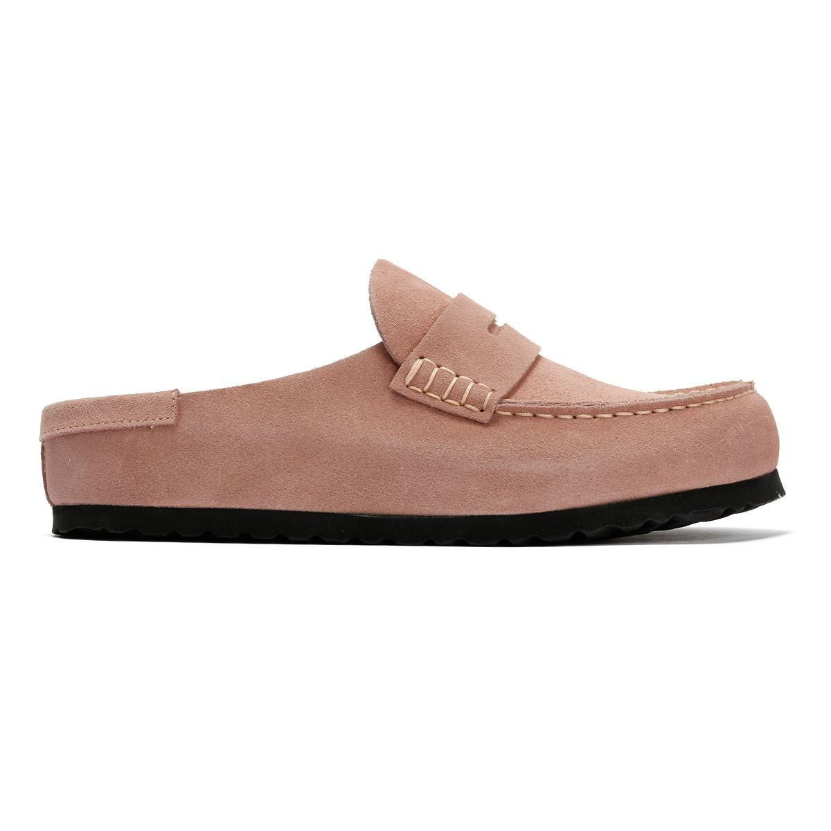 Birkenstock Naples Suede Women's Pink Clay Regular Clogs