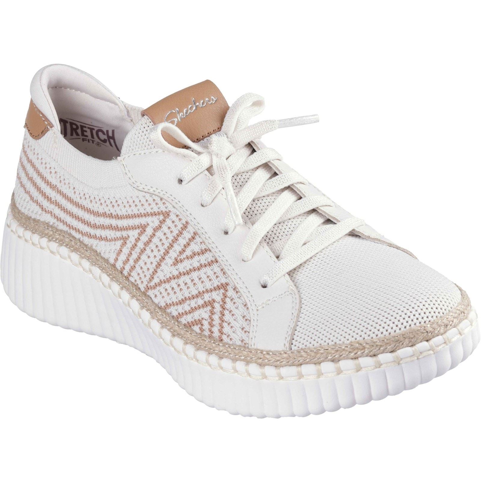 Skechers Wilshire Blvd - Bellevue Polyester Women's Off White Sneakers