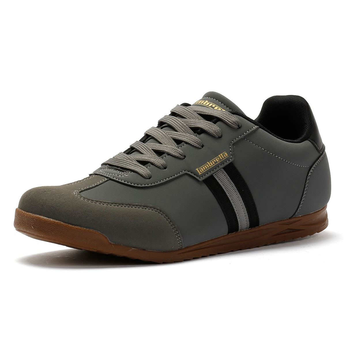 Lambretta Tackle Men's Charcoal/Black Sneakers