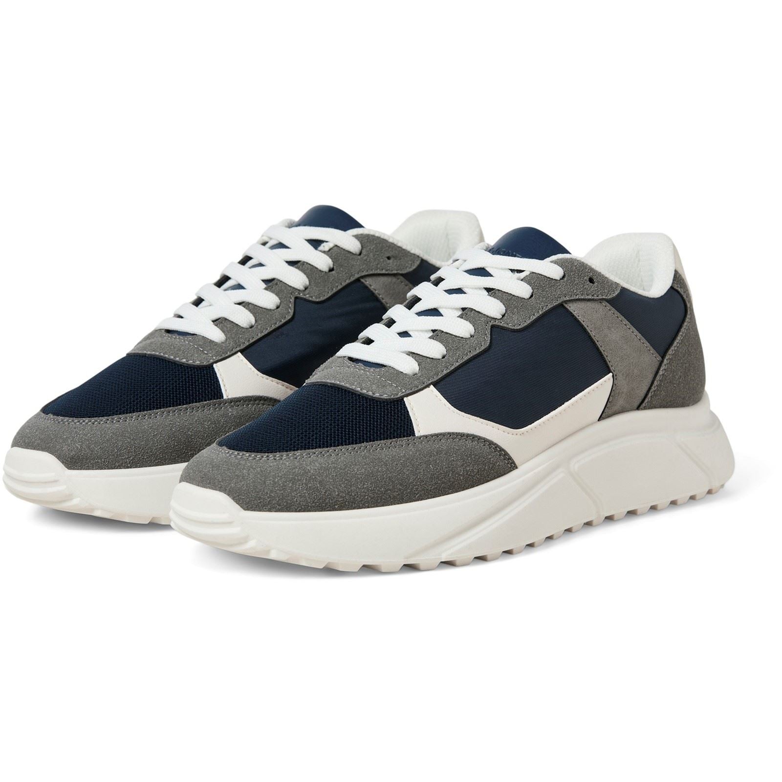 Jack & Jones Aspire Runner Synthetic Men's Castlerock/Navy Blazer Trainers