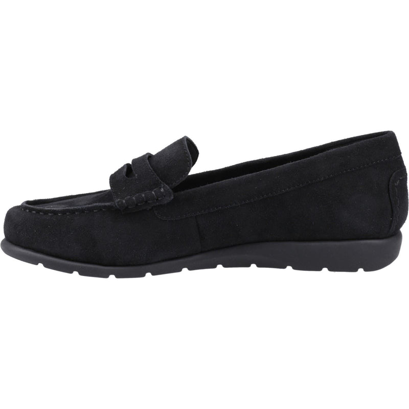 Hush Puppies Shelby Suede Women's Black Loafers