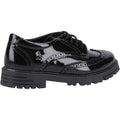Hush Puppies Maxine Patent Senior Leather Girls's Black Brogues