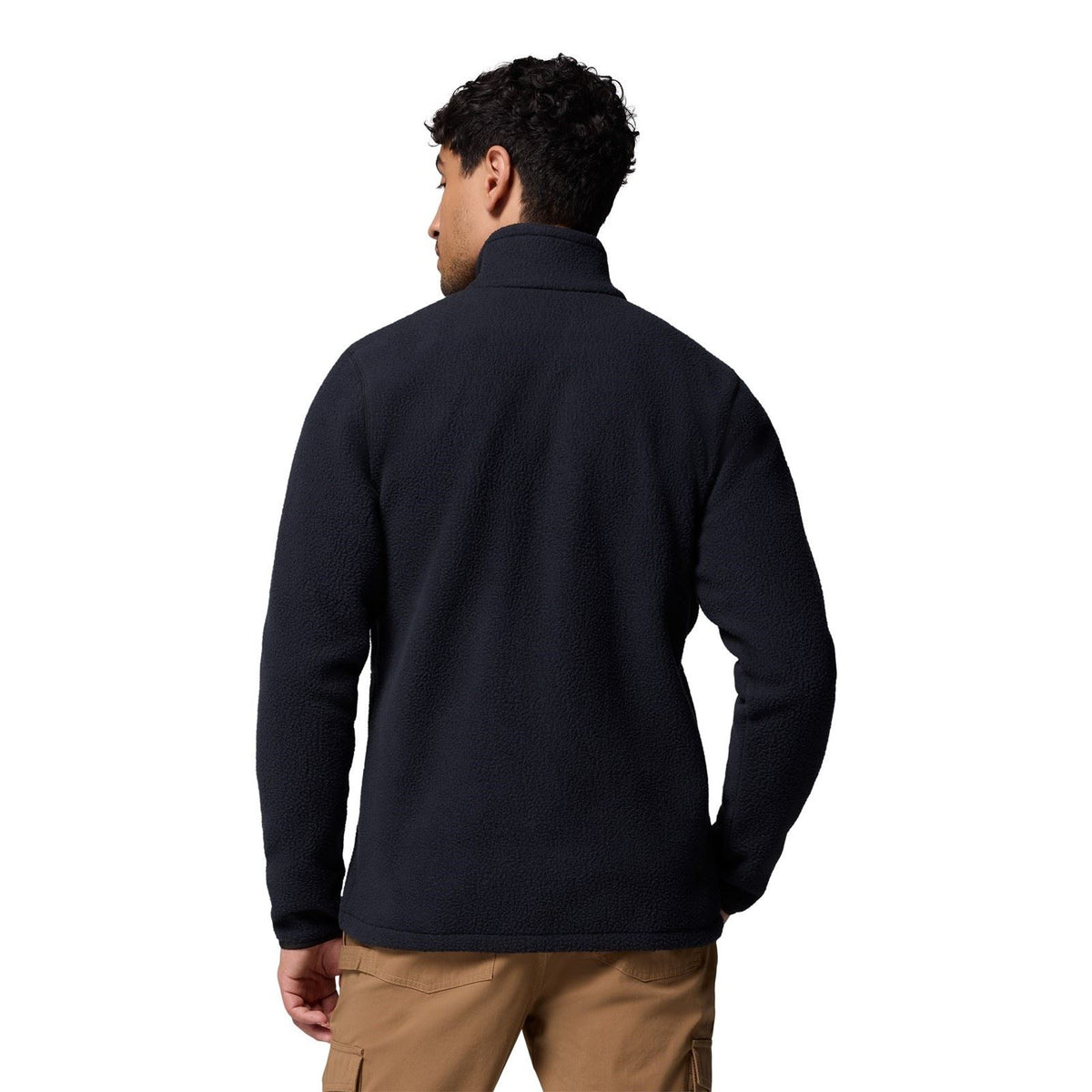 Columbia Jasper Ridge Pebbled Full Zip Fleece Men's Black Fleece Jacket