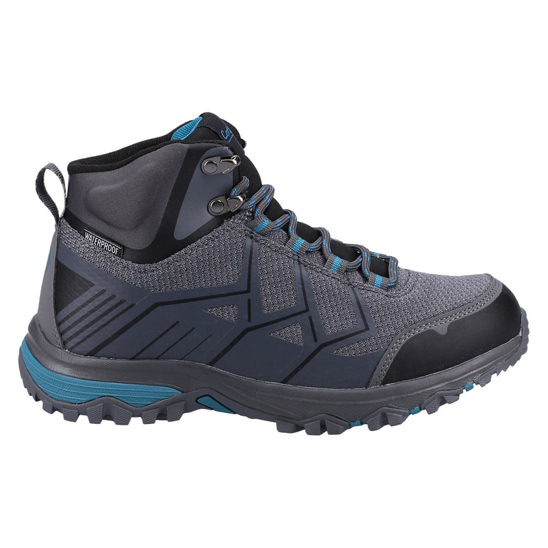 Cotswold Wychwood Mid RPET+Mesh Women's Grey/Blue Hiking Boots