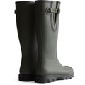 Hunter Downpour Adjustable Boot Rubber Women's Dark Olive/Black Wellington Boots