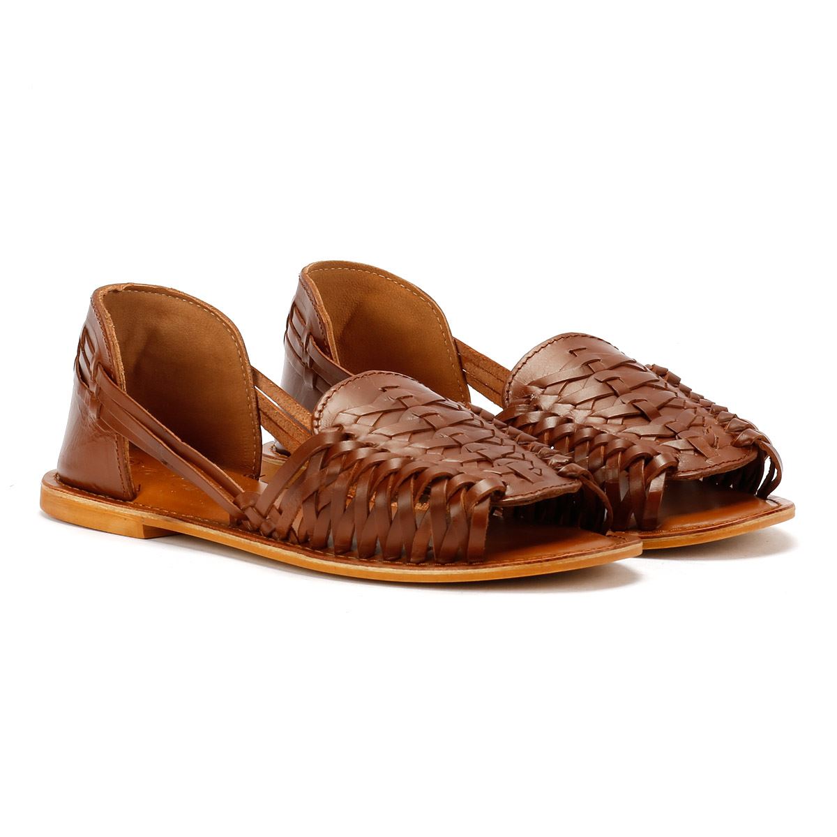 Tower London Hurache Leather Women's Tan Sandals