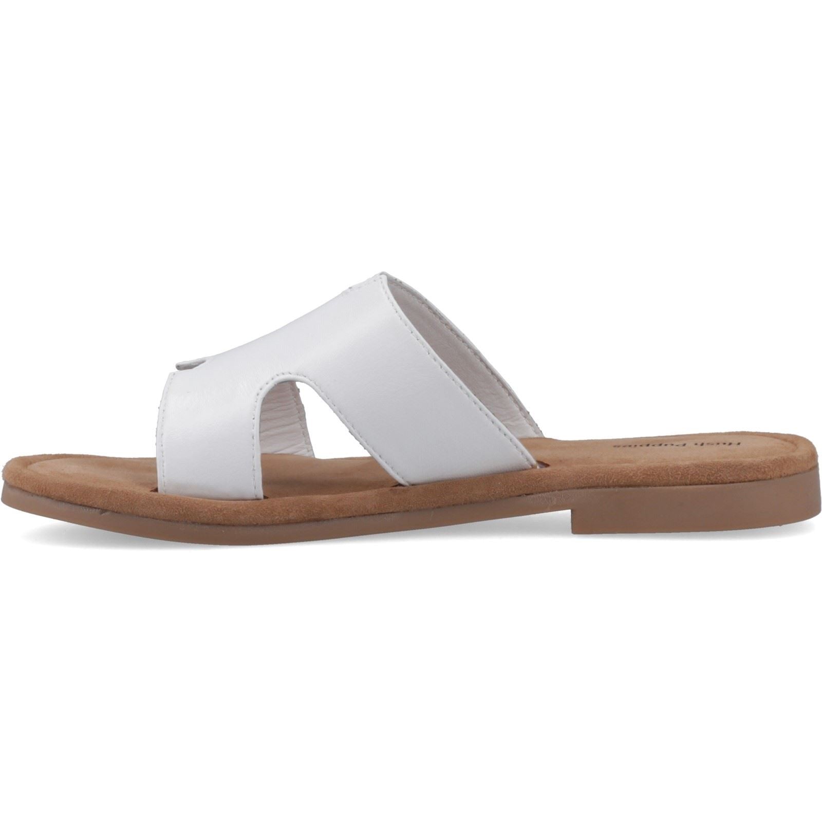Hush Puppies Azalea Mule Leather Women's White Sandals