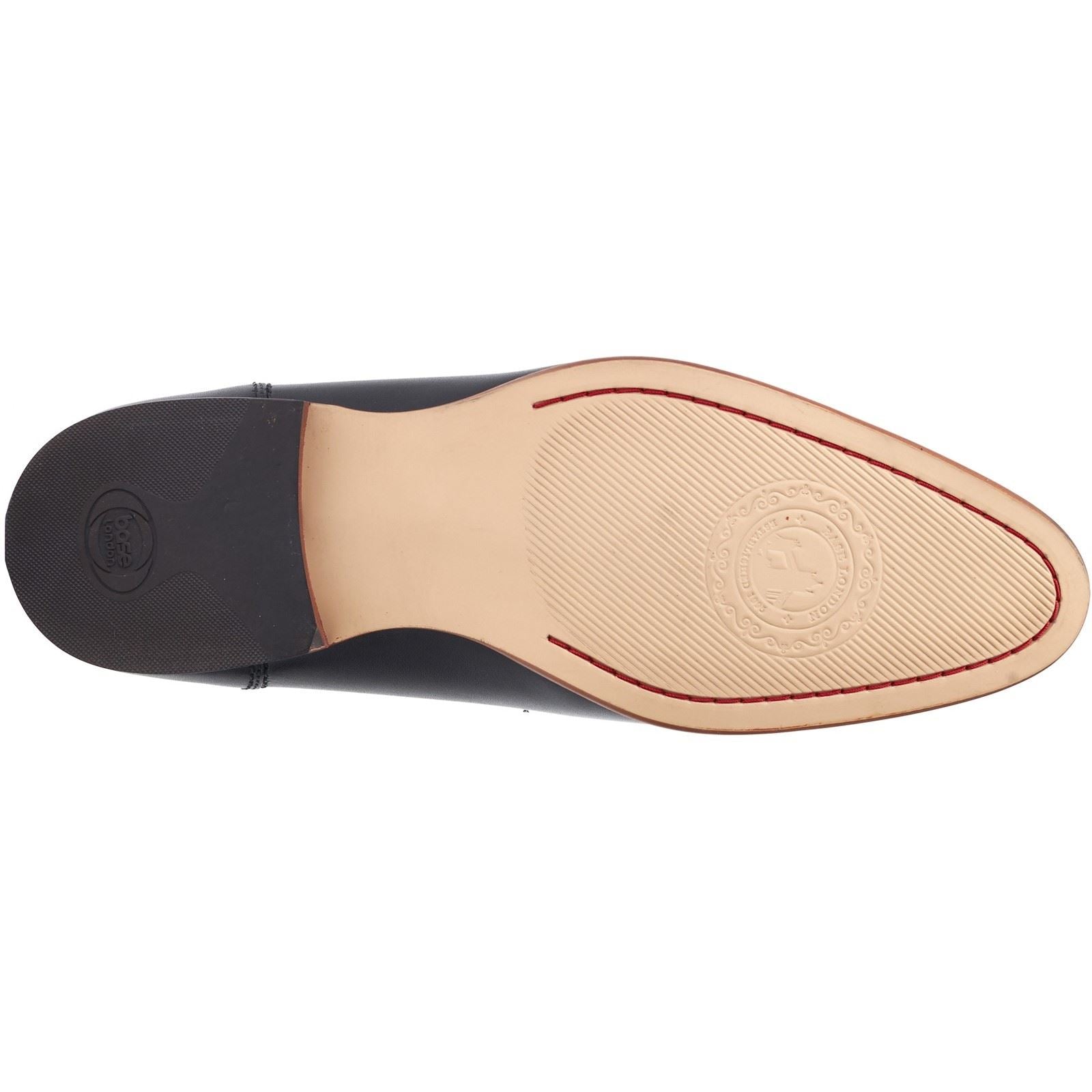 Base London Russo Leather Men's Black Loafers