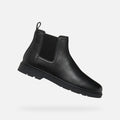 Geox Spherica EC1 C Tumble Leather Men's Black Boots