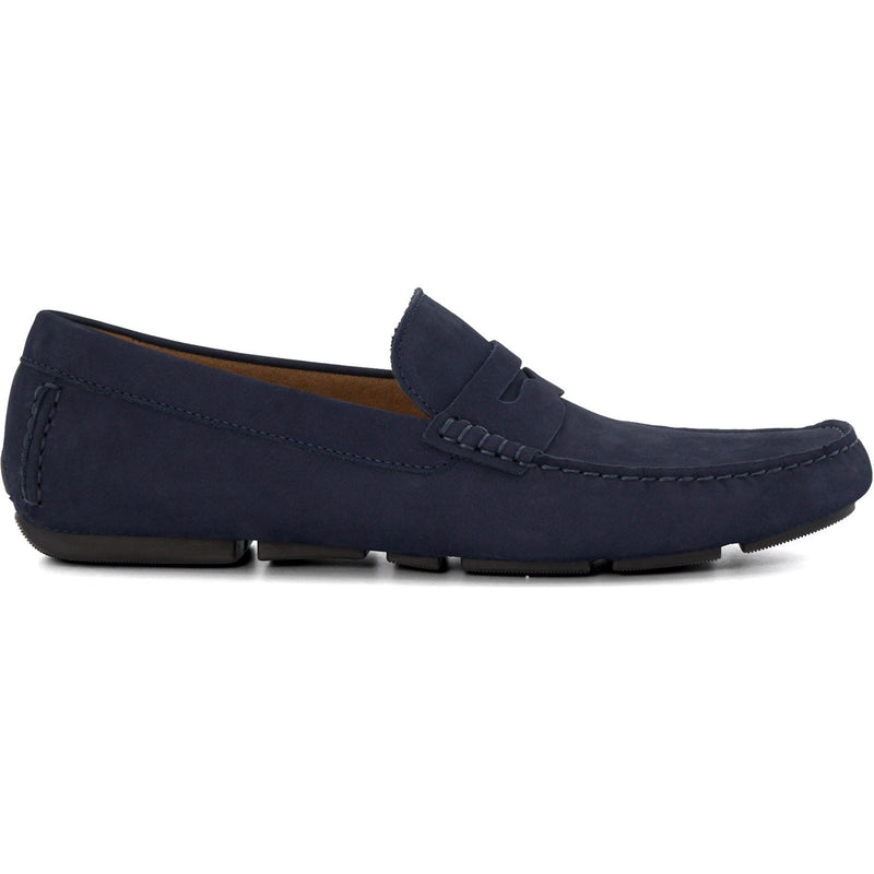 Dune Bradlay Suede Men's Blue Moccasins Shoes