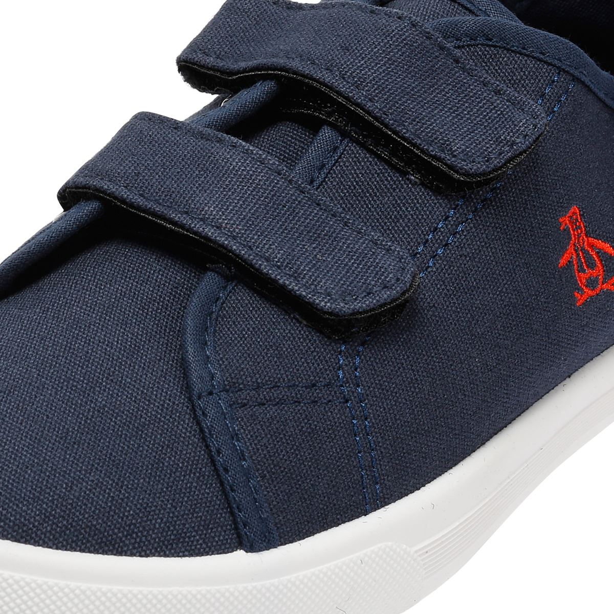 Penguin Junior Sparton Velcro Navy/Red Sneakers