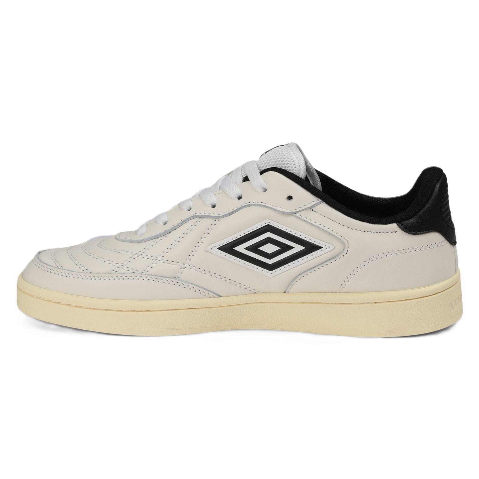 Umbro Clayton Leather White/Pastel Yellow/Black Sneakers