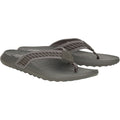 HEYDUDE Myers Flip Nu Prep Cotton Blend Men's Black/Granite Grey Flip Flops