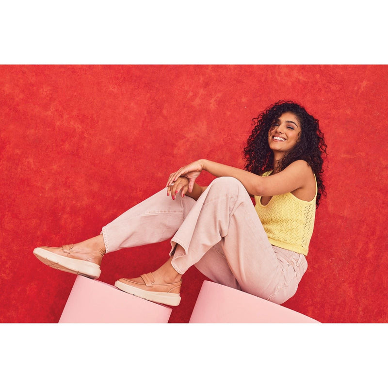 Hush Puppies Joy Penny Leather Women's Tan Loafers