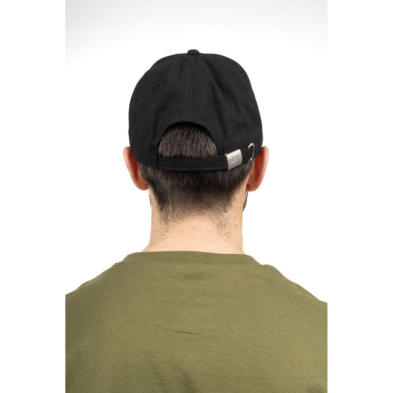 Caterpillar Trademark Cotton Unisex Adults Black Baseball Caps