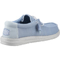 HEYDUDE Wally Stretch Sox Synthetic Men's Cloud Blue/Dawn Blue Moccasins Shoes