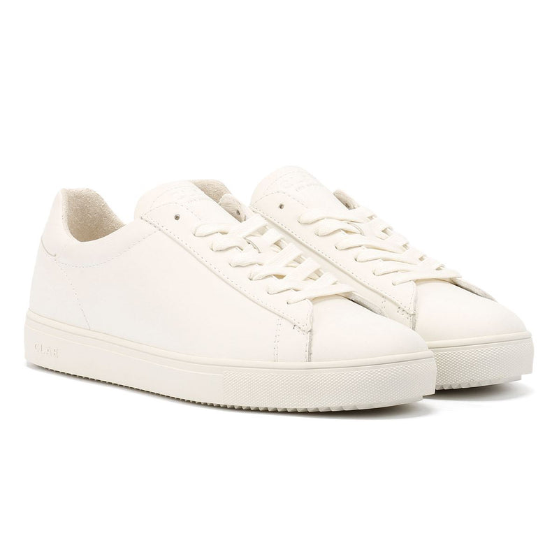 Clae Bradley Essentials Leather Men's Triple White Sneakers