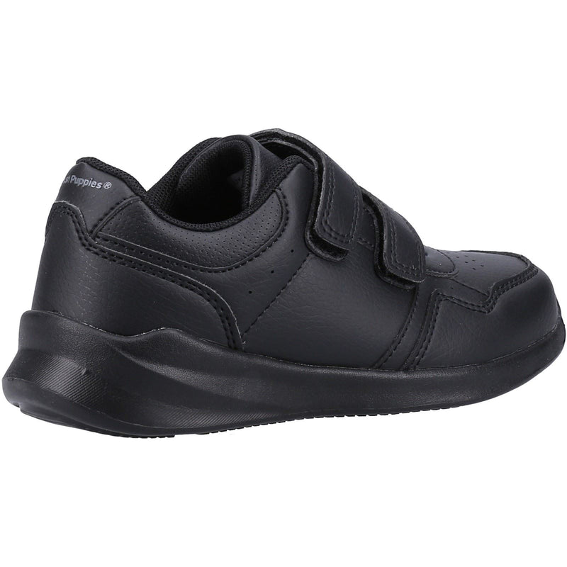 Hush Puppies Marling Easy Junior Synthetic Black Shoes