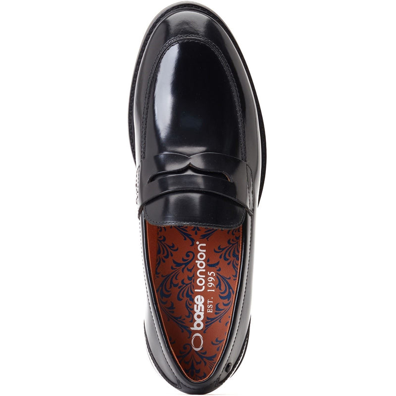 Base London Sid Leather Men's Black Loafers