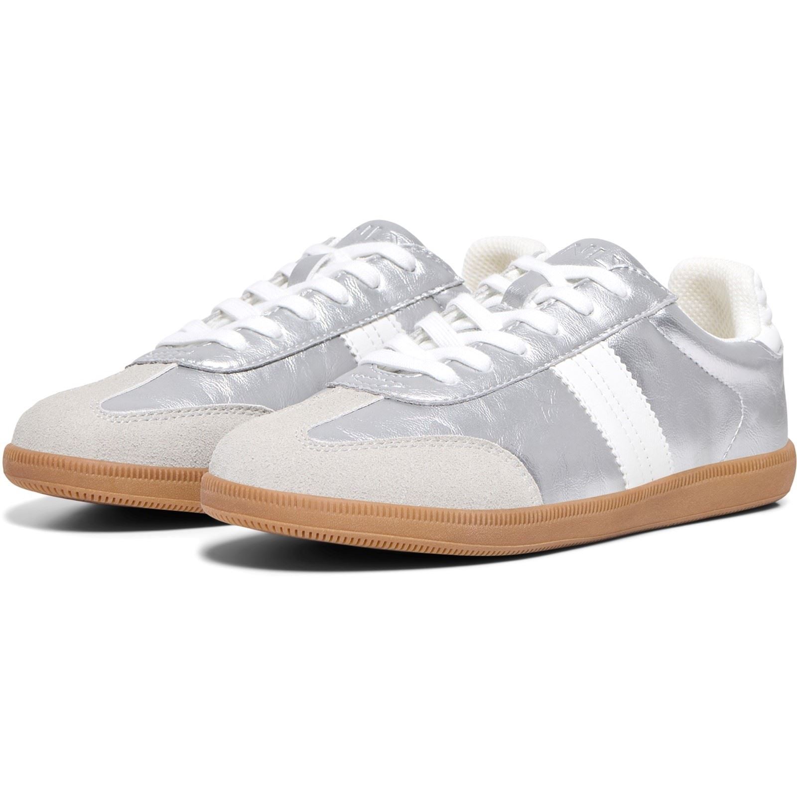 ONLY Amber Synthetic Women's Silver Sneakers