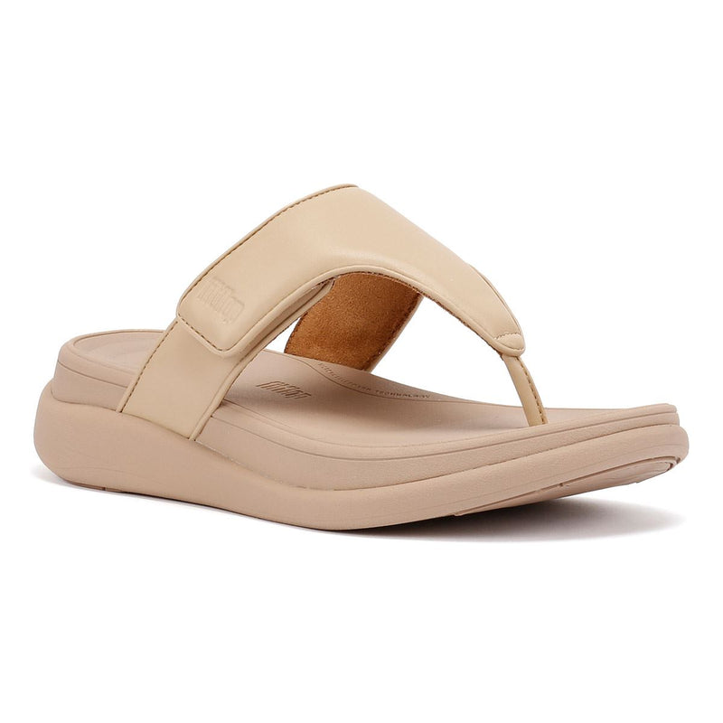 FitFlop F-Mode Go Adjustable Flatform Women's Beige Sandals