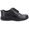Hush Puppies Harvey Junior Boys Black Leather Lace-Up Shoes