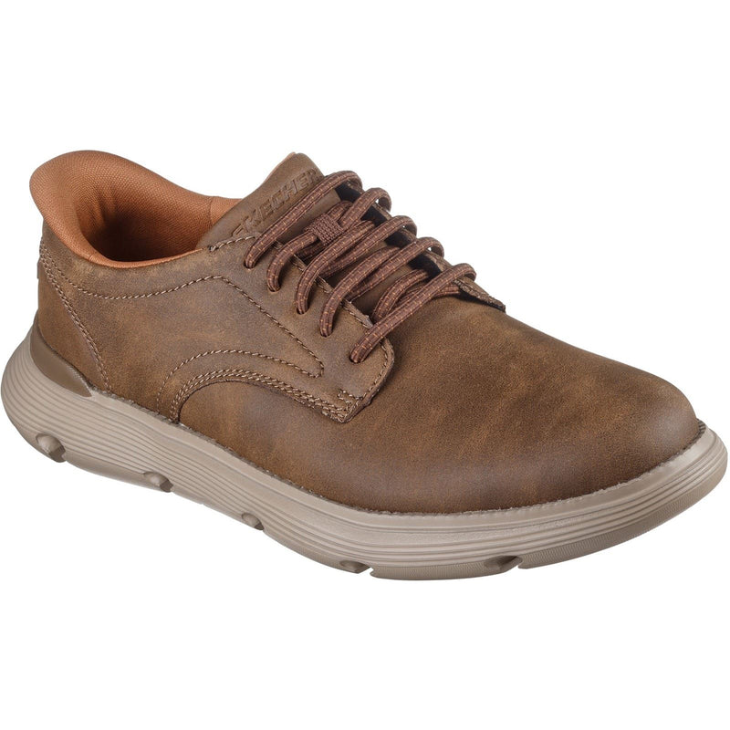 Skechers Garza Duran Leather Men's Taupe Sneakers