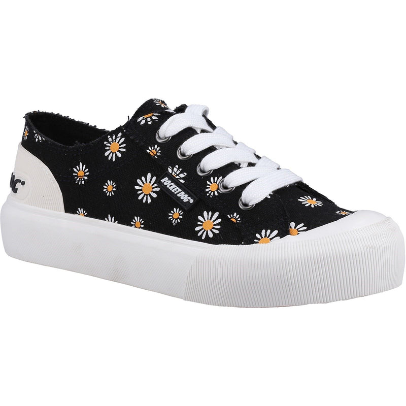 Rocket Dog Jazzin Plus Dixie Cotton Women's Black Sneakers